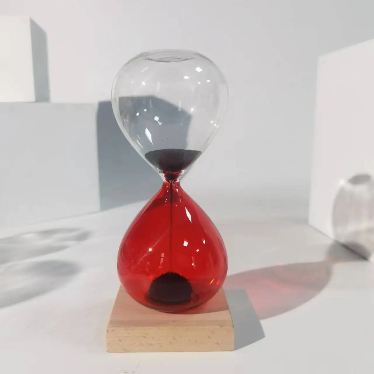 Magnetic Hourglass Sand Clock Timer for Home Office Desk Decor for Age 5-7 Years
