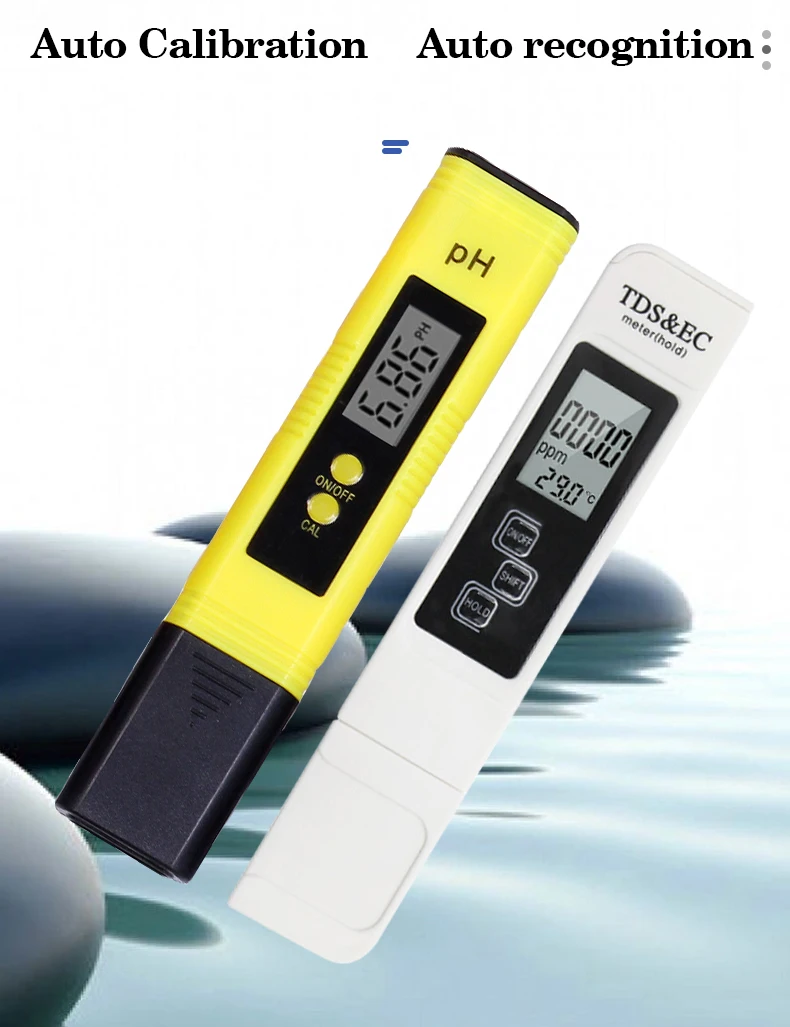 digital water quality tester 0-14 PH meter 0-9999 ppm TDS meter combo