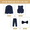 Giacca-gilet-pantaloni blu navy