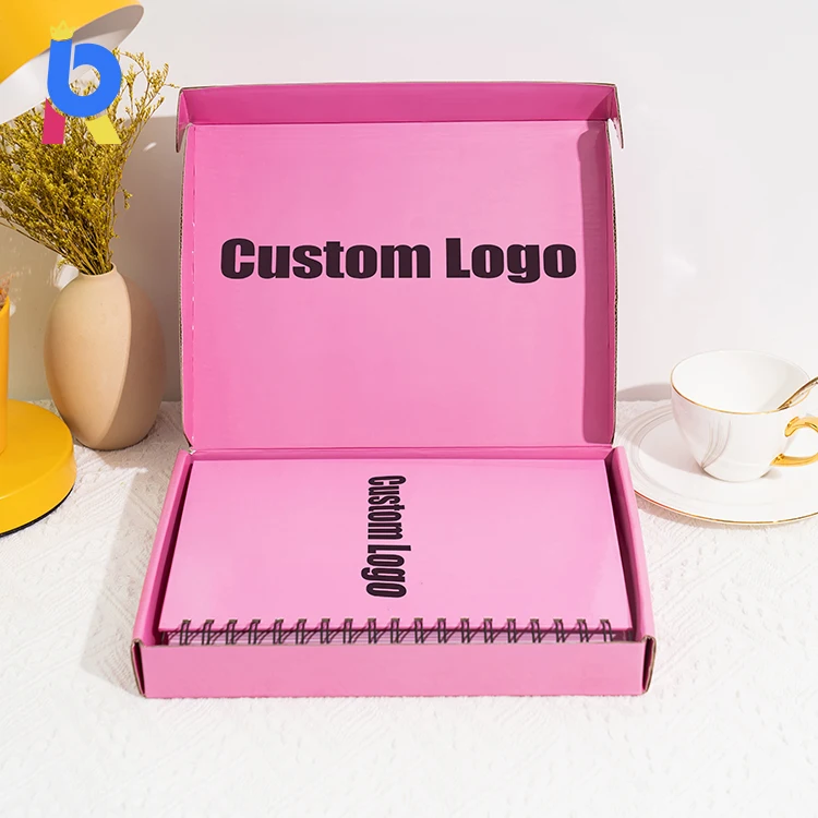 Factory Customized Delicate High Quality Pink Customizable Interior Page Format Spiral Notebook