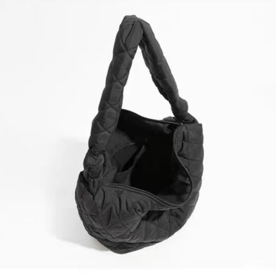 Puffer Tote Bag Donna: Borsa Trapuntata Grande In Nylon, Leggera E Capiente, Con Tracolla E Pochette Trucco Inclusa - Perfetta Per Viaggi, Lavoro E Uso Quotidiano