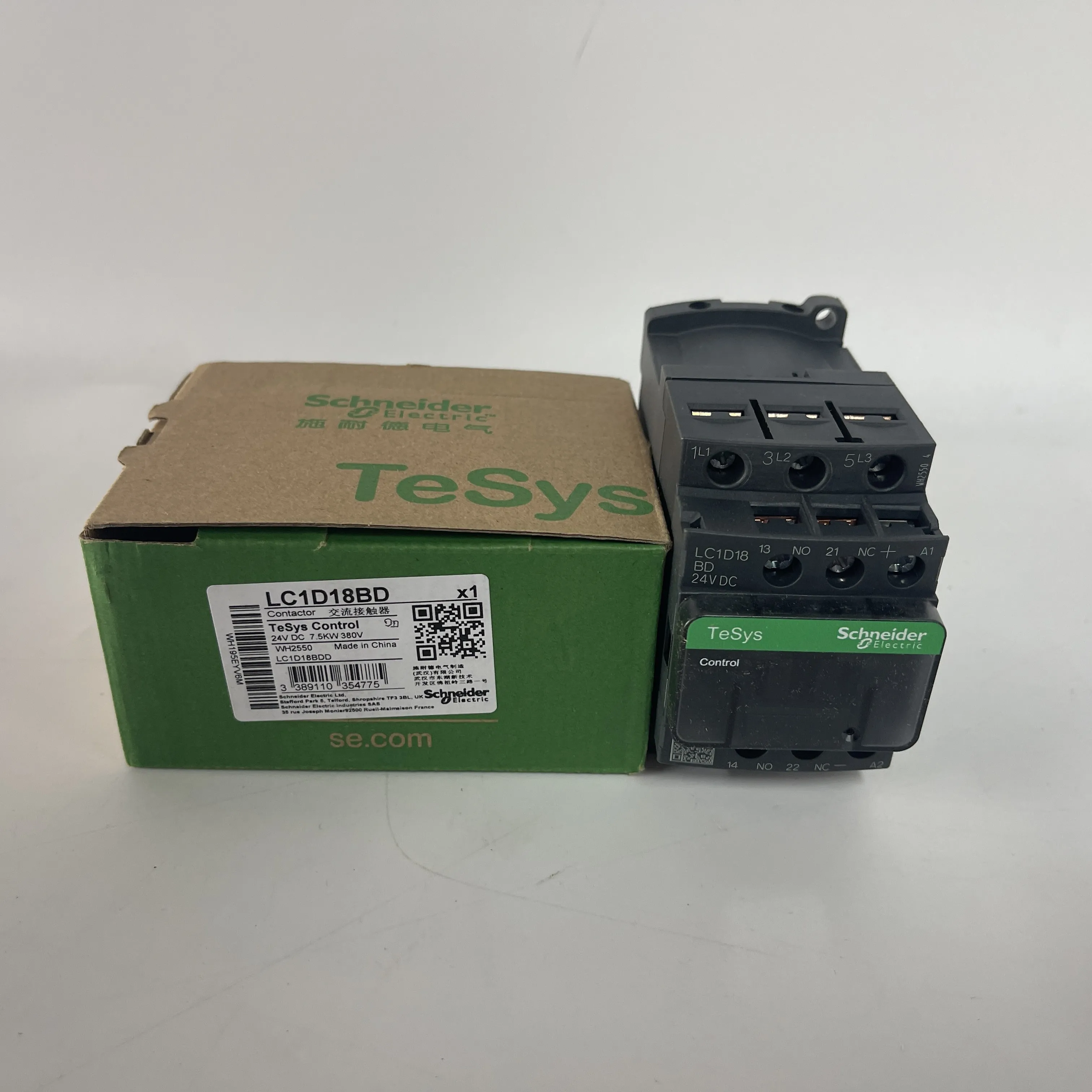 Schneider TeSys Contactor DC Coil LC1D18BD Schneider TeSys Contactor DC Coil LC1D18BD