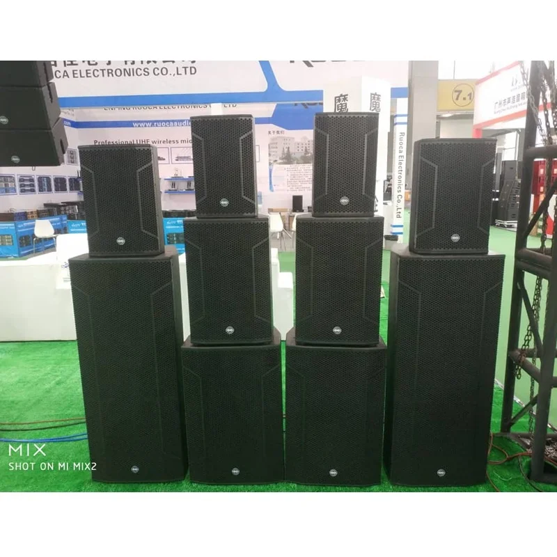 Professional Wooden Outdoor PA Speakers Mixer Sound System with