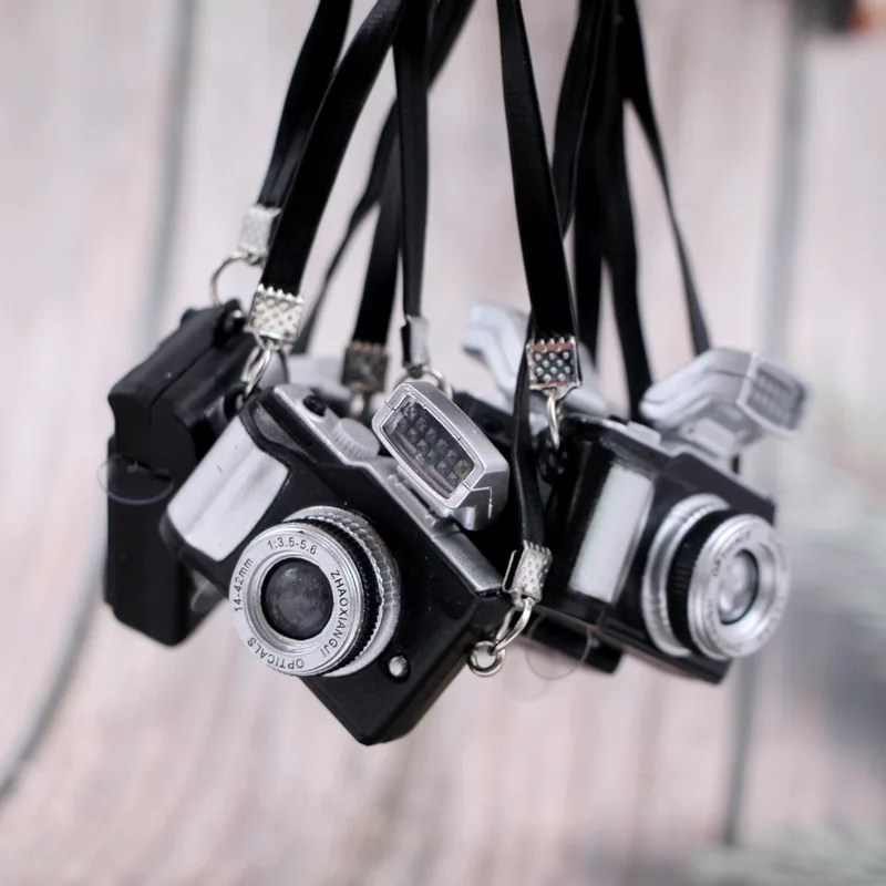 Wholesale Doll House Miniature Strap Camera Bjd Mini Camera Doll