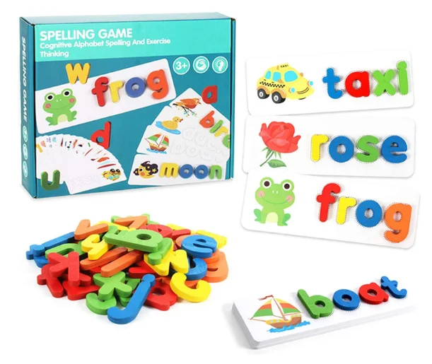 Jeu éducatif d'orthographe Montessori pour enfants de 3 à 8 ans Jeu éducatif d'orthographe Montessori pour enfants de 3 à 8 ans