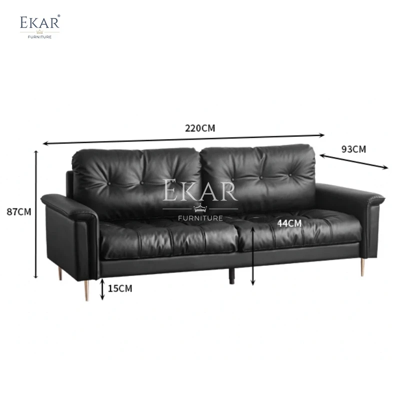 product new design ekar modern nappa leather half leather living room sofa furniture-67