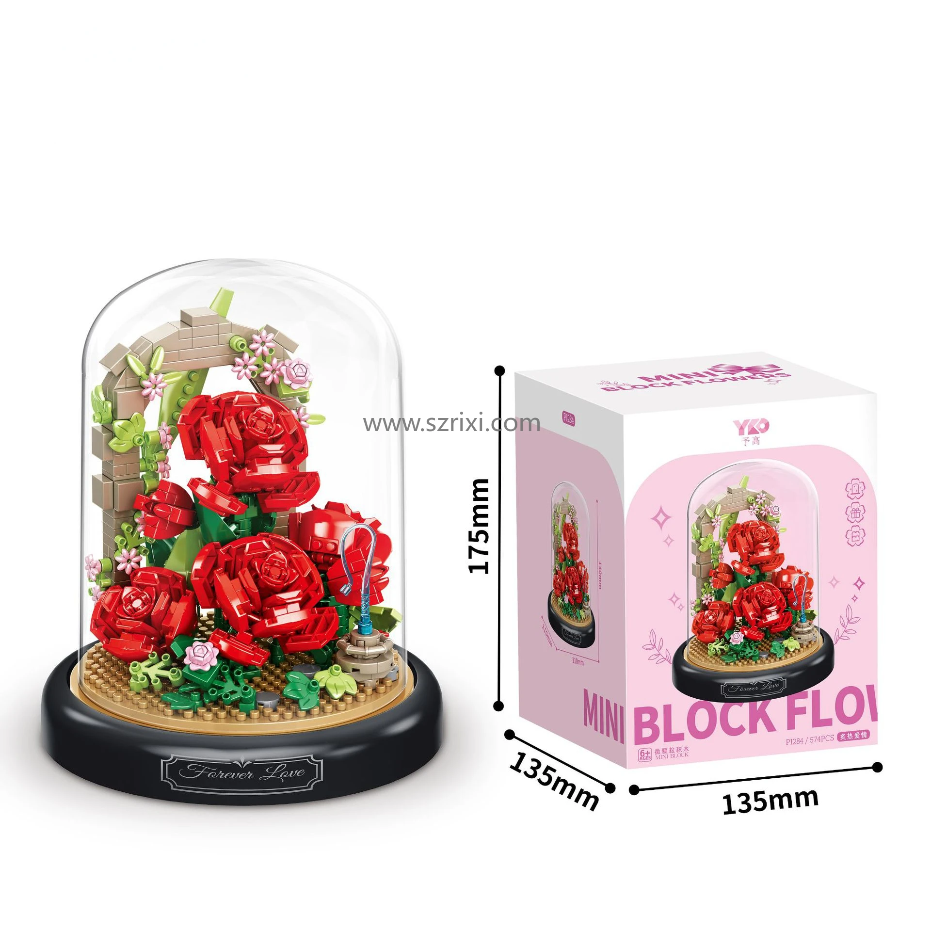 YUGAO P1284 DIY Micro Flower Mini Bricks - Building Blocks