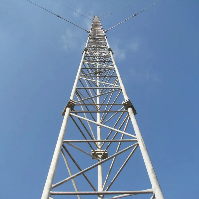 Customizable 20-50m Steel Three-Legged Communication Tower for Mobile Network Coverage Antenna Tower