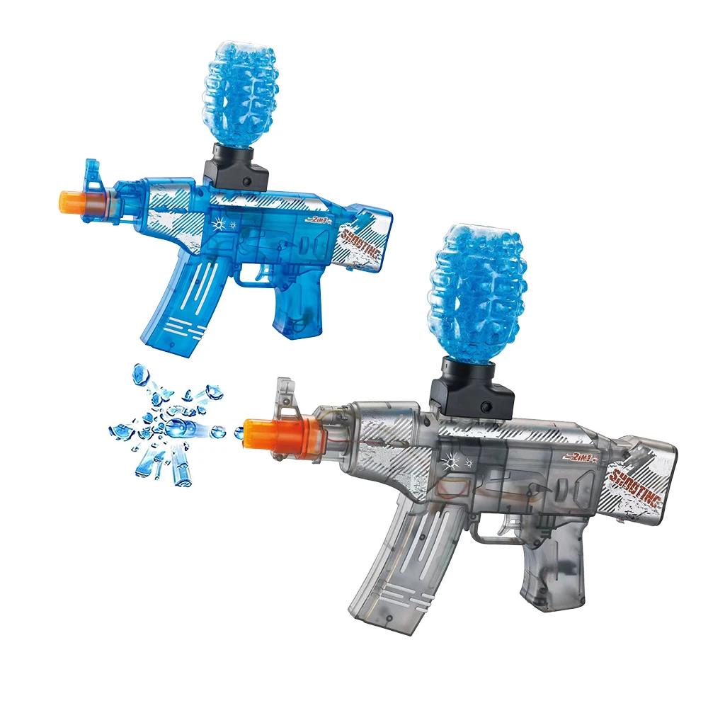 2023 Transparent Gel Gun Blaster Ak47 Electric Gel Ball Blaster Gun 416
