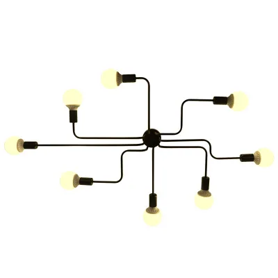 Industrial Black Metal 8 Light Semi Flush Mount Ceiling Light Bar Coffee Light Buy Semi Flush Mount Ceiling Light Industrial Ceiling Light Bar Coffee Light Product On Alibaba Com