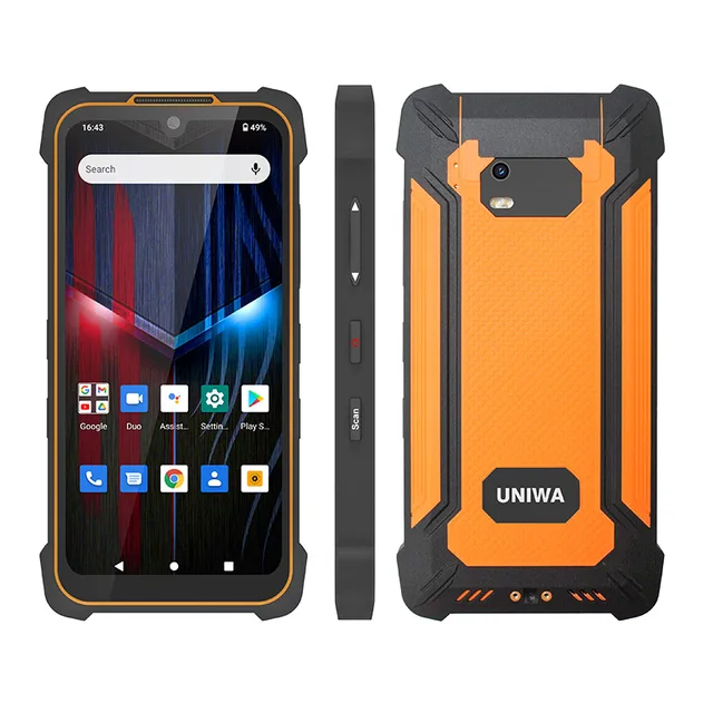 UNIWA P551 Unlocked 5.5 Inch Ultra-Thin Handheld Rugged Android 11 PDA Smartphone Mobile Device with NFC