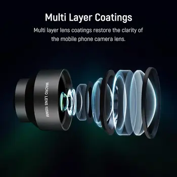 NEEWER 105mm HD Macro Lens for 17mm Thread Lens Backplane Compatible with Phone Cage Case with 17 mm Lens Adapter LS-26 product image