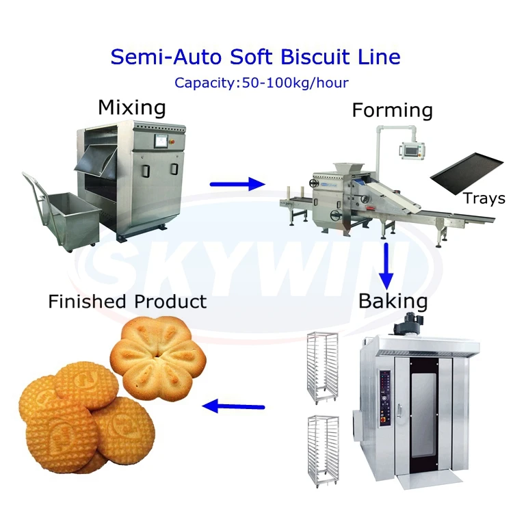 Rotary Soft Biscuit Making Machine Biscuit Cookie Rotary Moulder