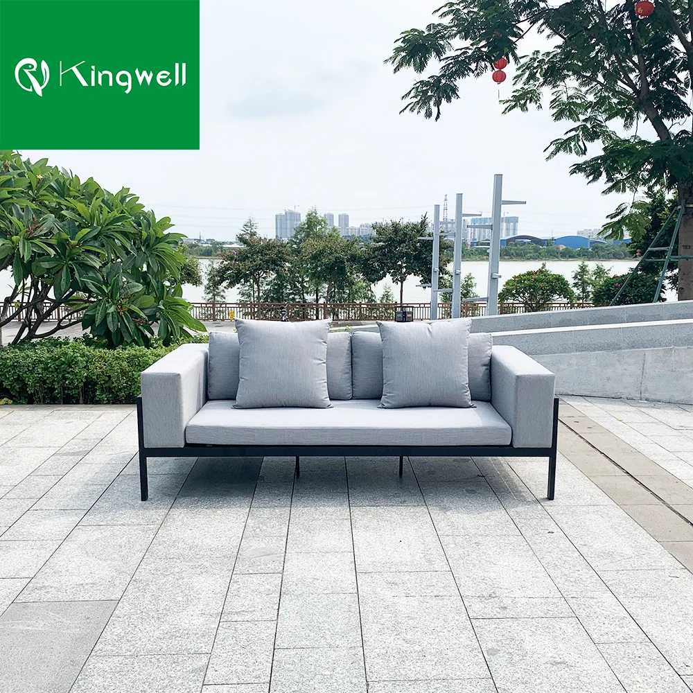 Factory Price Wholesale All Weather Aluminum Outdoor Patio Furniture Garden Lounger Sofa Set for Hotel