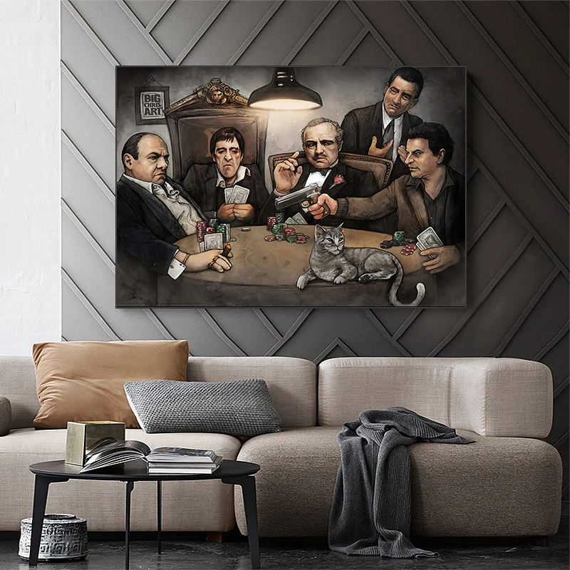 Pretentieloos Polijsten agitatie Classic Movie Gangsters Godfather Wall Posters Canvas Paintings Wall Art  Pictures Posters And Prints For Living Room Decor - Buy Canvas Painting,Art  Print,Decor Painting Product on Alibaba.com