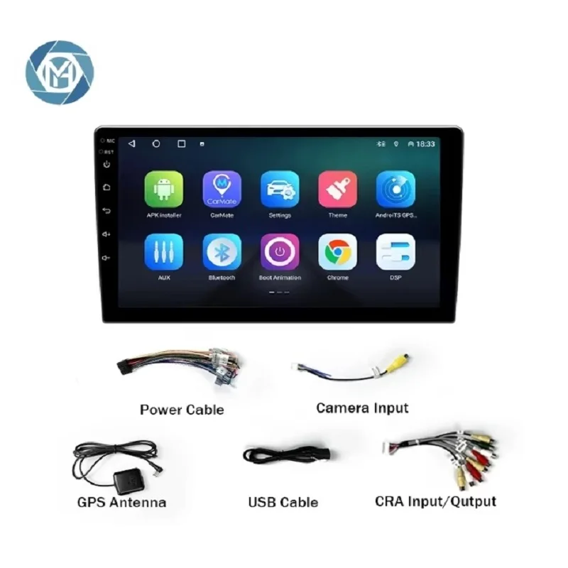 Universal 9-10 Inch Full HD 2 Din Android Car Stereo Radio with