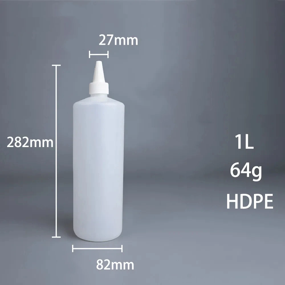 卸売HDPE化学獣医ヘアオイルホットフィルソーススクイーズボトル