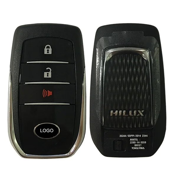 3 Button Smart Key Remote Control For Toyota Hilux 312mhz And 314.3mh ...