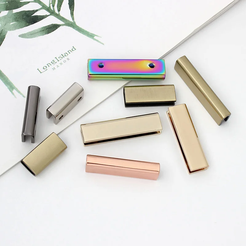 Rectangular Strap End Clasp 20/25/34/38mm - 8 Colors Metal End Clips for Bag Straps, Purse Accessories Wholesale