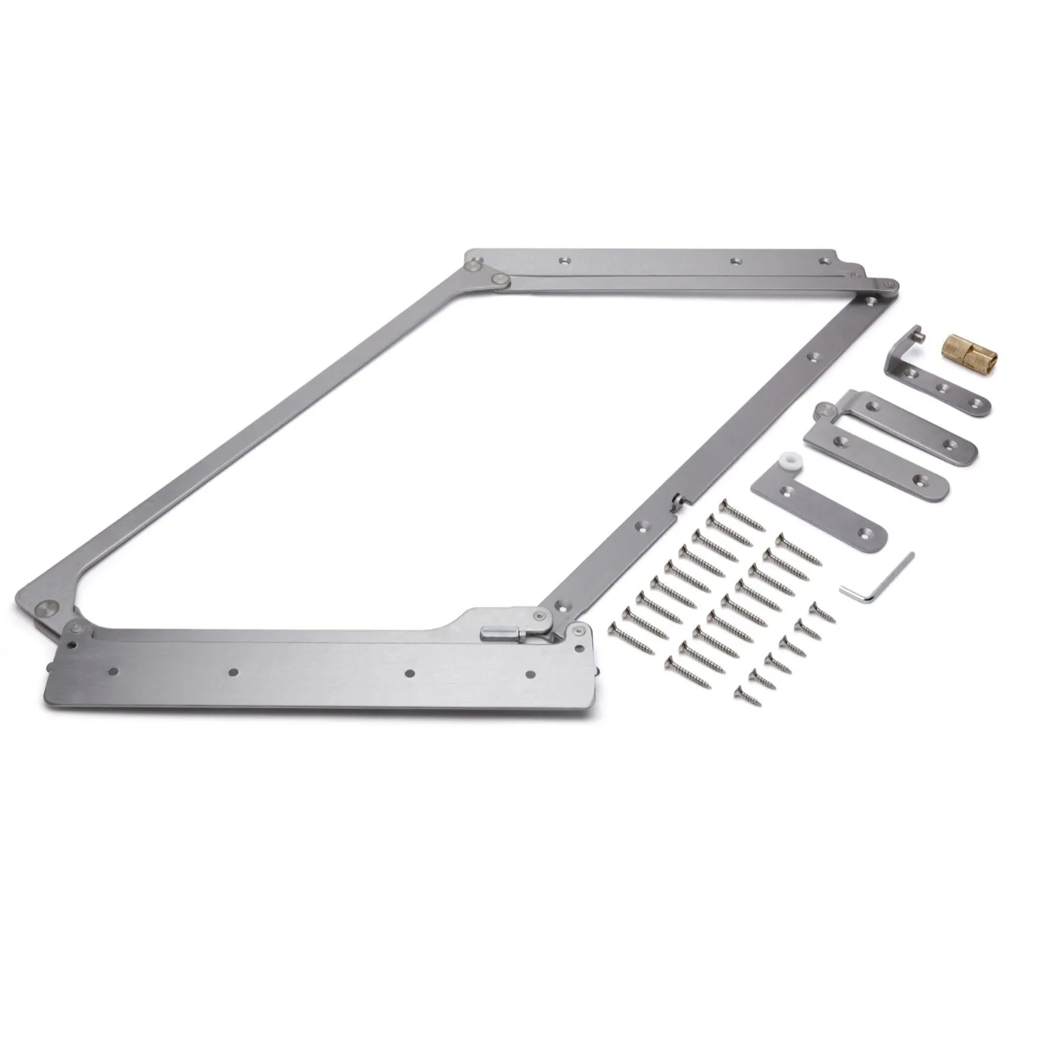 StainlessSteelFoldingDoorHingeSlidingWindowInvisibleAccessoriesLowerRailModernDesignWallMountedSoftClosing