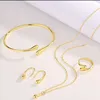 Golden water drop four-piece set