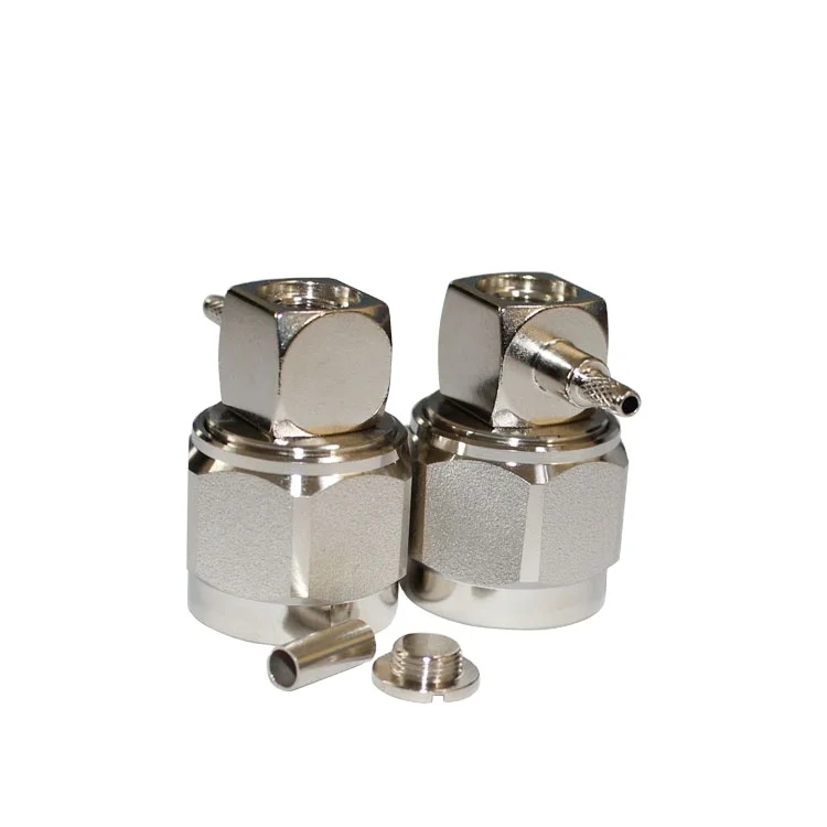 product manufacturer supplied n c jw15 coaxial connector n male angle connector crimp rg316 rg174 cable-2