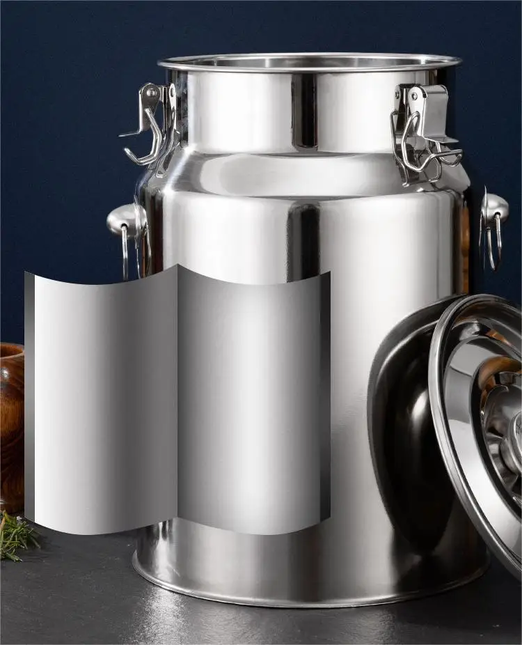 New Arrival Container with Buckle Dustproof Moisture-proof Stainless Steel sealed Pet Food Storage Container