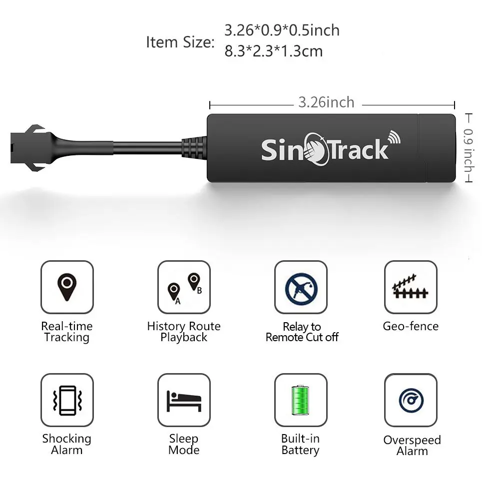 SinoTrack ST-901A Google Map Gps Tracking Device For Electric Scooter Bicycle GPS Tracker Car With Free GPS Tracking System