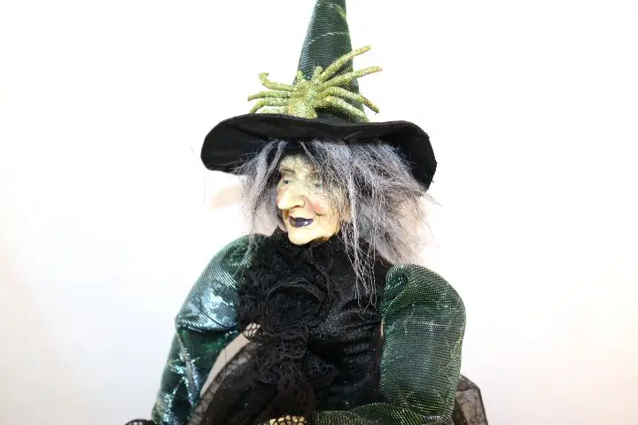 Новинка 2021 тематическая вечеринка на Хэллоуин атмосфера ужаса старая ведьма эльф ткань кукольный стол украшение для