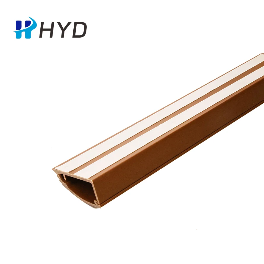 Triangle PVC Cable Trunking Waterproof and Flameproof Slotted Floor Corner Wiring Duct