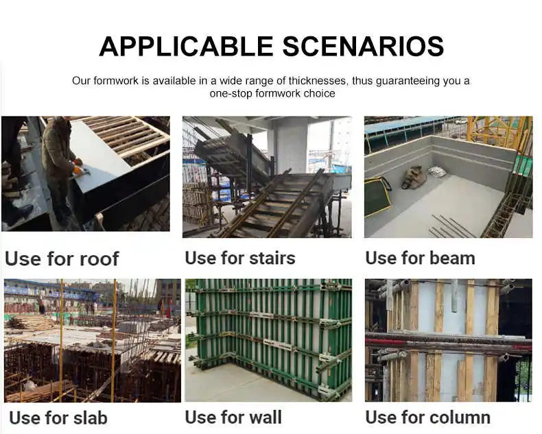 pp Plastic Slabs Forms 18mm 15mm 1200x1800mm Wpc Shuttering Boards for Concrete Construction