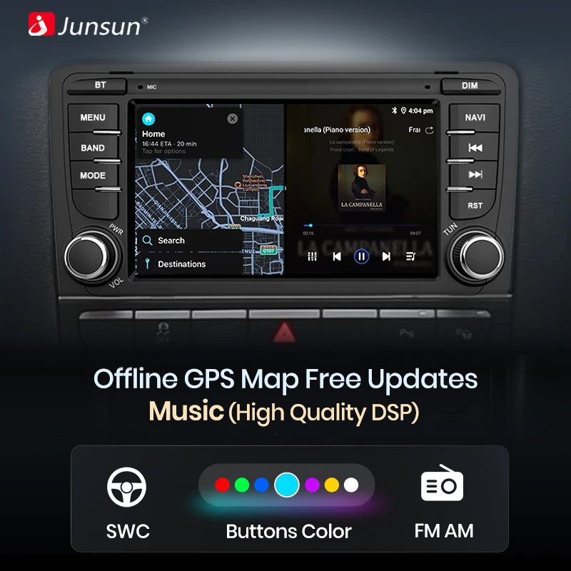 Junsun Android Auto Car Radio for Volkswagen VW Passat B6 B7 CC Tiguan Touran GOLF POLO Carplay 4G Car Multimedia GPS Autoradio