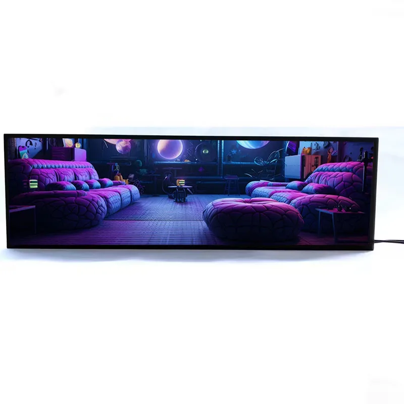 37 inch uitgerekte metalen balk LCD-monitor DV370FBM-N10 met 1920(RGB)*540 omtrekadvertentie-LCD-display van 929,71(B)*287,04(H) mm