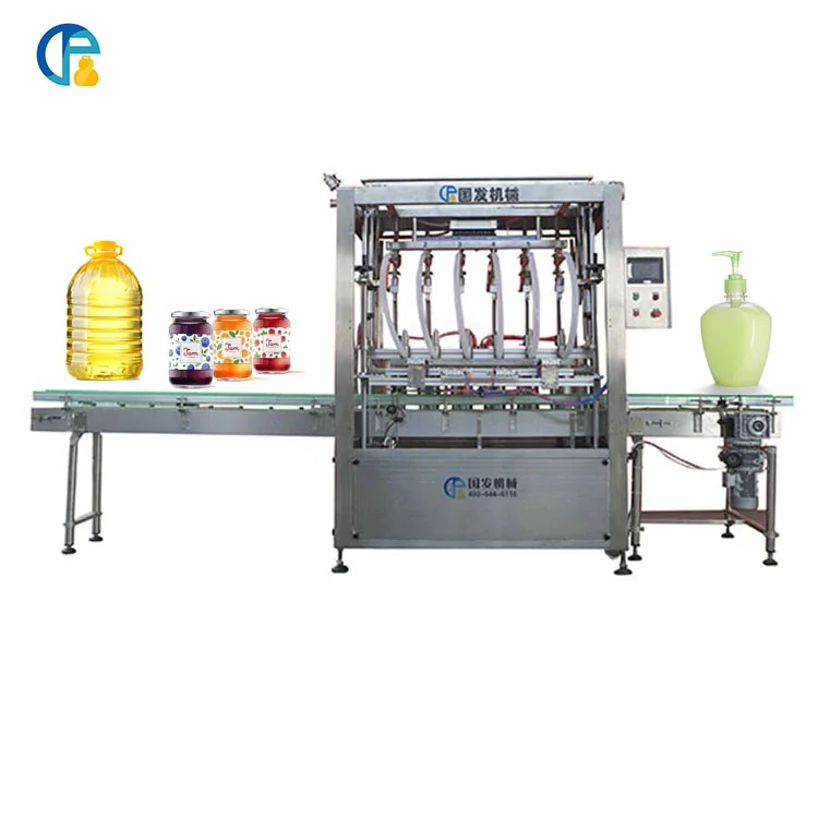 Automatic 6-Head Pneumatic Viscous Detergent Liquid Filling Machine