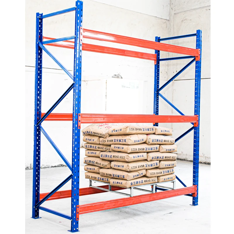 Warehouse Storage Used Pallet Factory Shelves Racking Selective Racking Pallet System Cold Rolled Steel Q235 / Customized