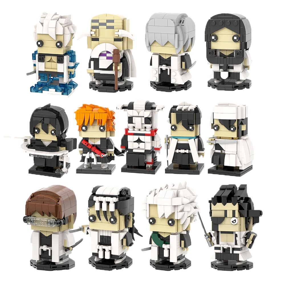 Anime Bleach63 Kurosaki Ichigo Brickheadz Model Blocks
