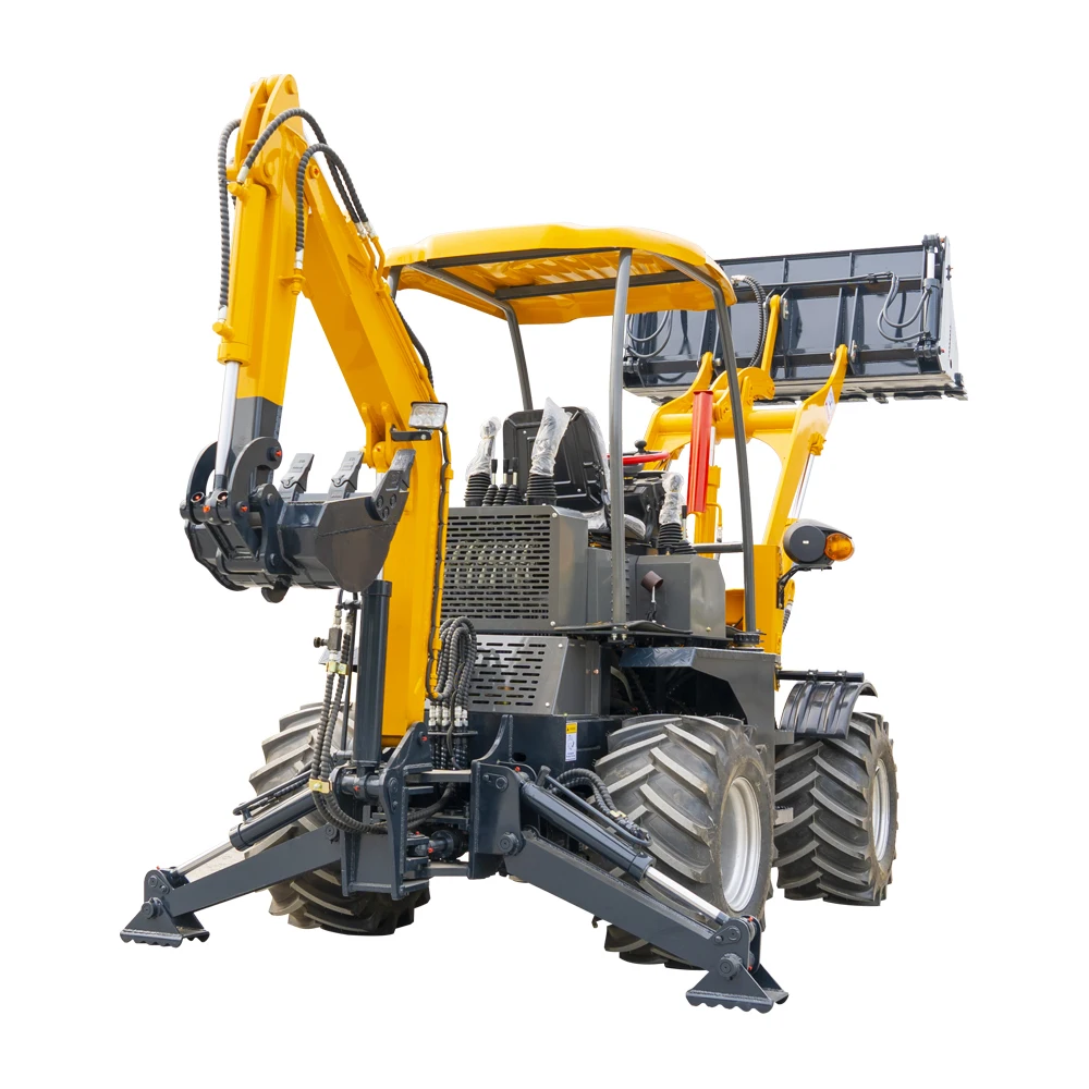 Cheap 4x4 Mini Loader with Backhoe & Advanced Excavator Technology