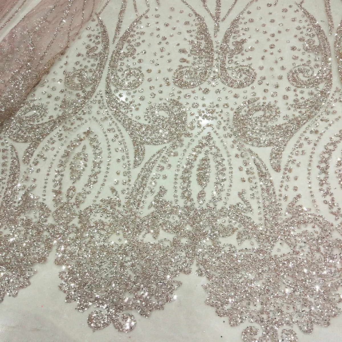 Wholesale Nigerian Tulle Glitter Lace Fabric Online Gold African