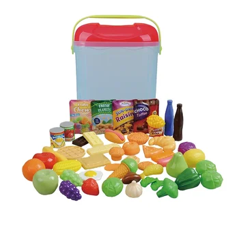 Playgo Unisex Food Case Kitchen Accessories & Fruit & Vegetable Toys Children's Play Set for Home or Classroom Use