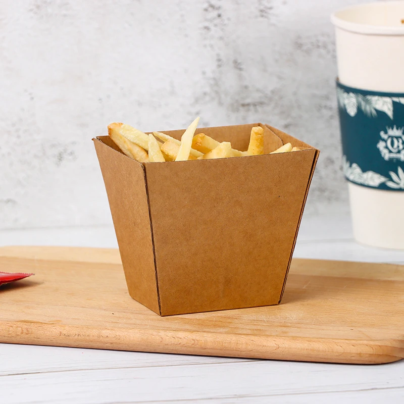 Mini French Fry Fries Chicken Kraft Chips Paper Bag - China Paper