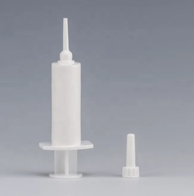 Flexible Tip Empty Cow Mastitis Paste Gel Medicine Syringe Plastic 5ml 8ml 10ml 13ml Cattle Intramammary Injector Syringes