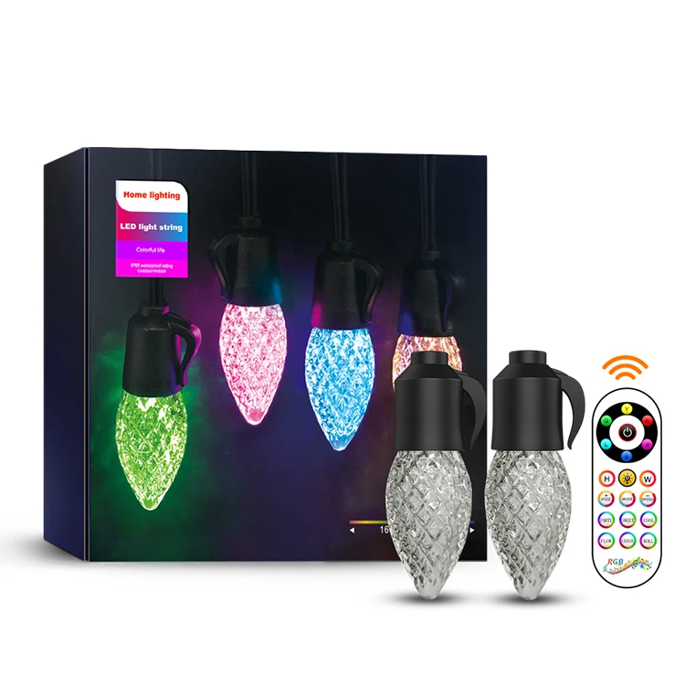 Наружный волшебный гирлянды светодиодные лампочки IP65 водонепроницаемый взрывозащищенный с украшением в виде кристаллов светодиодные лампы для сада