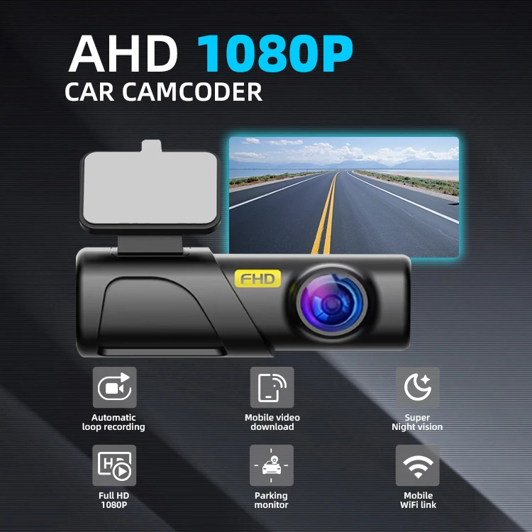 Coview Wholesale Price Universal Car Camera Full Color Night Vision Dvr Wifi App Control Car Dash Camera Black Box 24hour ACC factory