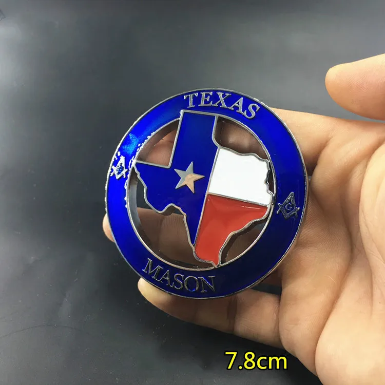 Custom 3D ABS MASON TEXAS EDITION Emblem Badge for Universal Cars Motorcycle Decorative Accessories Lone Star Car Styling