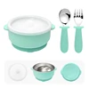 double bowl1pc+spoon 1pc+ fork 1pc-mint