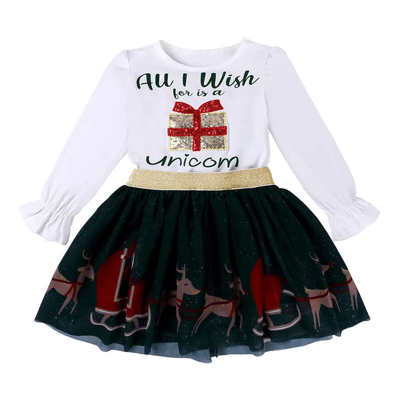 Inverno Natale Di Bambino Del Bambino Dei Bambini Del Capretto Delle  Ragazze Del Vestito Vestiti Del Bambino Insieme Dei Vestiti Della Ragazza  Insieme Dei Vestiti Del Capretto Per La Ragazza - Buy