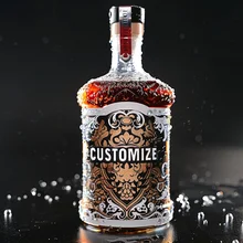 Hot Sale Custom Printed Alcohol WHISKY Vodka Liquor Sticker Label