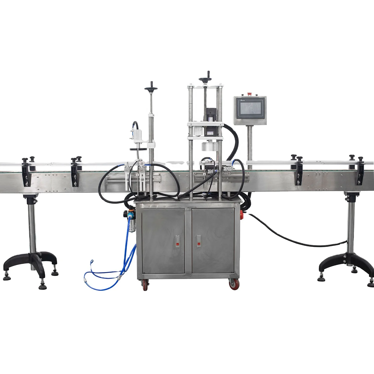 Wanhe Automatic Electric Linear Four Wheel Round Cap Capper Plastic ...