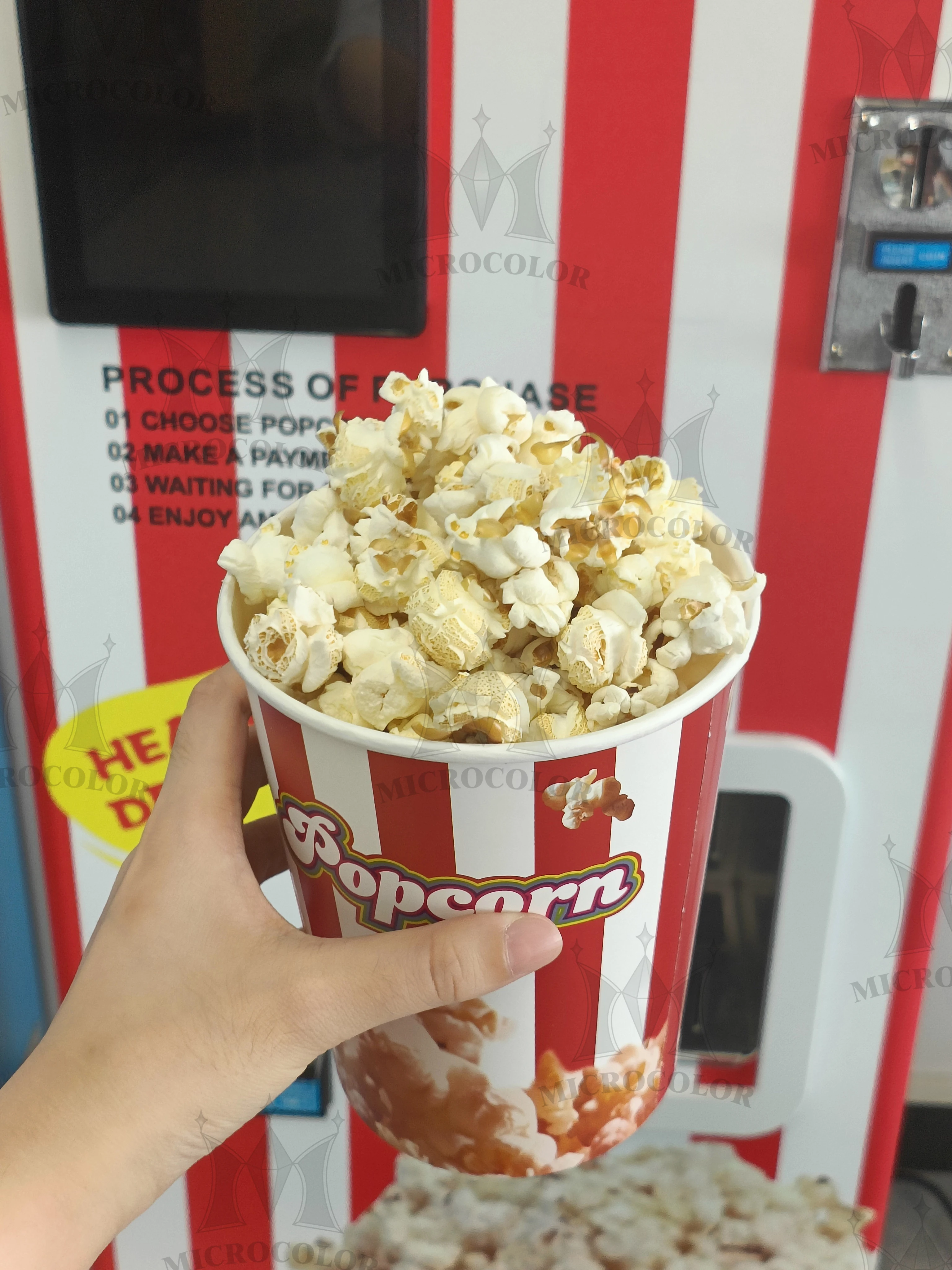 Commercial Caramel Kettle Corn Automatic Popcorn Vending Machine Industrial Popcorn Machine a Pop Corn Automatique