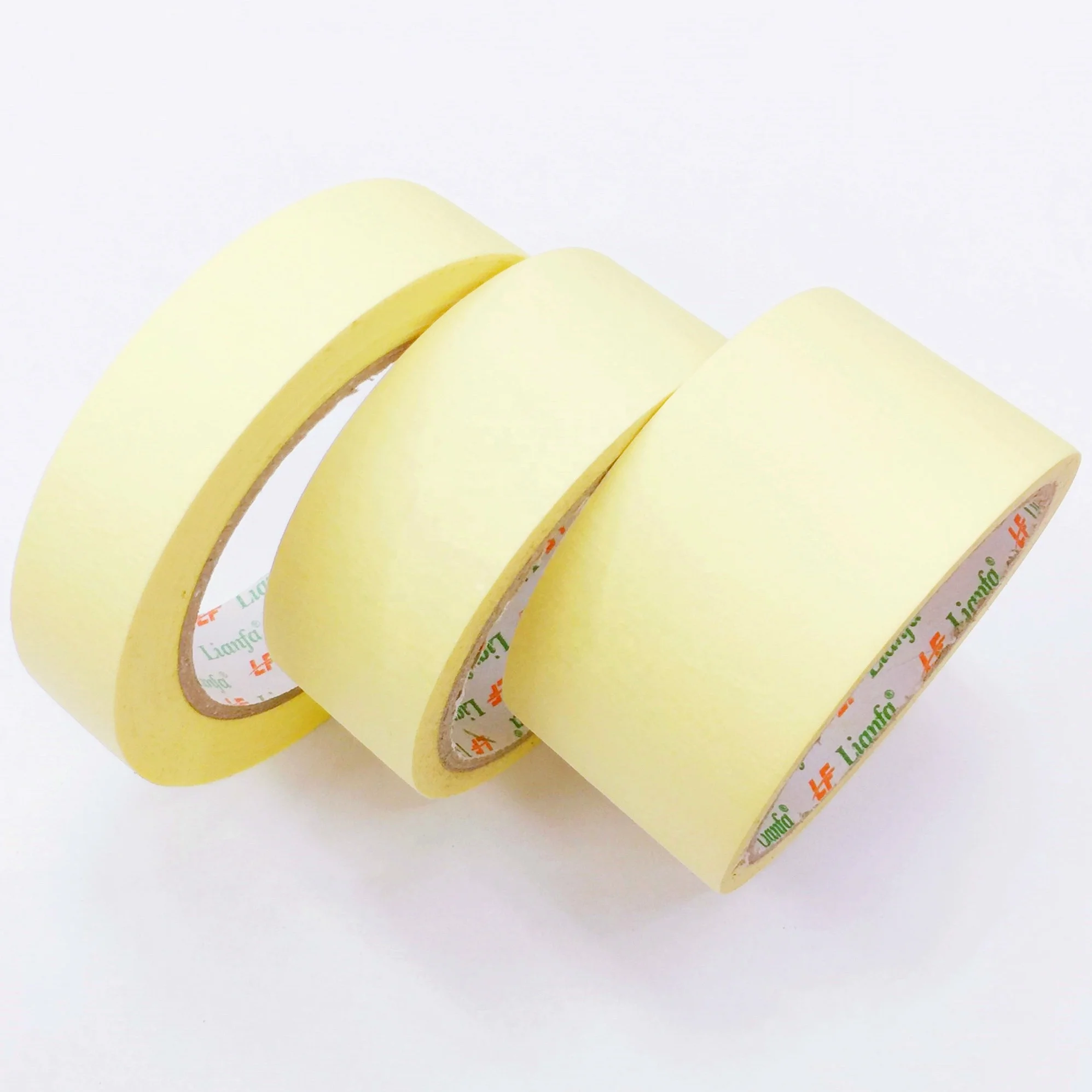 学生使用黄色美纹纸胶带工厂使用可拆卸皱纹胶纸胶带汽车和墙漆自粘胶带 Buy Painting Self Adhesive Tape Yellow Crepe Paper Tape Removable Masking